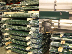 Saetta A L In Ferro Plastificato Verde Per Recinzioni | Altezza 200 Cm Set 5 Pezzi Made In Italy