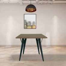 Tavolo da pranzo Yutan 80x80 cm rovere