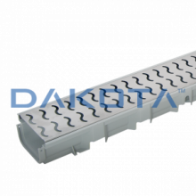 1 pz. Pegasus Plus One S Grigia con Griglia Acciaio Zincato Wave More Misure   100 x 35 x 1.000mm  