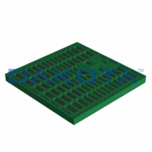 1 pz. Griglia verde con Maniglia Misure   300 x 300mm  