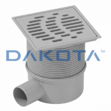 12 pz.Chiusino Telescopico Orientabile Scarico Laterale Telaio e Griglia ABS) Misure   150 x 150mm  