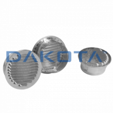 .Griglia Fissa Tonda Alluminio - 1 pz. Misure   imbocco 100mm  