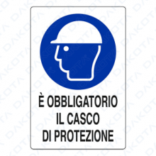 ï¿½ Obbligatorio Casco di Protezione 40 x 60