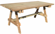 Tavolo Italfrom Pic-Nic in Legno di Pino impregnato 200x90x85H cm