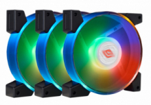 Kit 3 Pz Ventole Noua Apeliotes White RGB 120X120X25 mm con Controller