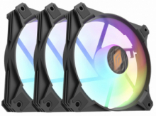 Kit 3 Pz Ventole Noua Lapix 1000Rpm 120X120X25 mm RGB Rainbow