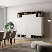 Parete soggiorno Isoka A35 L.200 H.194 cm 