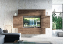 Parete Soggiorno Isoka A07 L.236 H.160 P.39,5 cm 