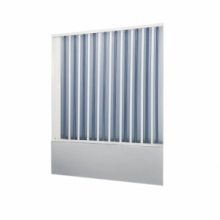 Box Per Vasca a Soffietto Chiusura Su Un Lato Apertura Massima L140 H140 cm