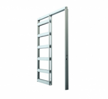 Controtelaio Per Porta Scorrevole In Acciaio-Zincato Con Cornici 1015-1115-1215 x 2000-2100 mm Spessore 75 mm