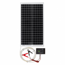 Pannello solare monocristallino 30 W con regolatore di carica