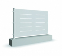 .PANNELLO DI RECINZIONE MODULARE IN LAMIERA ZINCATA - LINEA KANSAS RIGHE