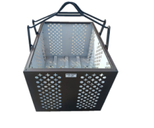Carrello Carica legna in lamiera Vari Colori - L45  x60 x h 49 cm