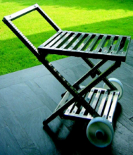 Carrello Portavivande in Acciaio Inox con Piano Inox a Grata