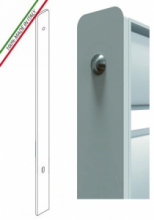 Piantana a Cementare - Profilo 60X7mm - H 1650 mm - per Recinzione Modulare Grigliato Classic