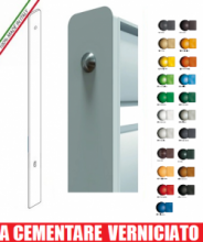 PIANTANA A CEMENTARE VERNICIATA - PROFILO 60X7mm - H 2085 mm - PER RECINZIONE MODULARE GRIGLIATO CLASSIC