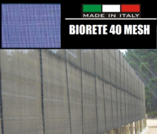 RETE/TELO DI PROTEZIONE ANTIGRANDINE BIORETE 40 MESH- FORO:390x880 my - BIANCO TRASPARENTE- MISURE: H 1,5 X 200 mt