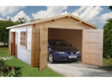 Garage in Legno d' Abete Nordico(44mm) - cm 380X570cm - ITALFROM20