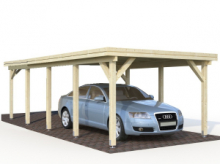 Tettoia - Carport in Legno Lamellare d' Abete Nordico - cm 360x762 cm - ITALFROM53