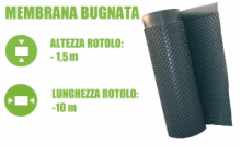 Membrana Bugnata Impermeabilizzante in Polietilene ad Alta Densità H 1,5x10 m - Italfrom