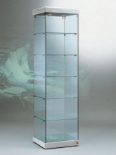 Vetrina 2  Faretti Led 4000°K  -54x53x200h - Cristalli Temperati Made in Italy