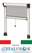 Zanzariera Avvolgente Verticale con Bottone Cassonetto 40 o 50 mm su Misura ITALFROM® 