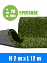 Prato Sintetico Artificiale ITALFROM® - Misure: H2,00 X12 m - Spessore:20 mm