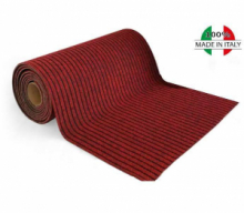 Tappeto Zerbino Carpet  Sanificante Smeraldo Rosso per Casa Hotel- H 1 X17 M